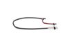 Warning Contact, brake pad wear -