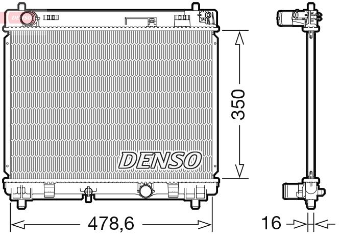 Radiator, engine cooling -