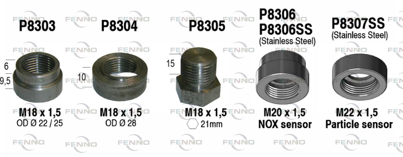 Weld-in Thread, oxygen sensor M18x1,5
