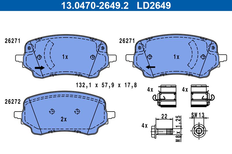 Brake Pad Set, disc brake -