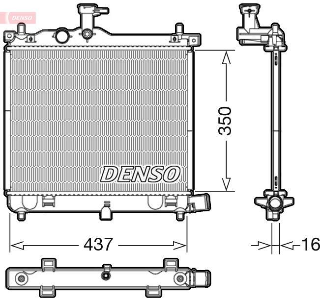 Radiator, engine cooling -