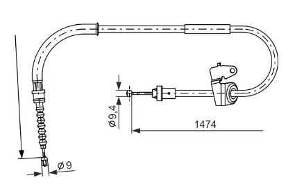 Cable Pull, parking brake -