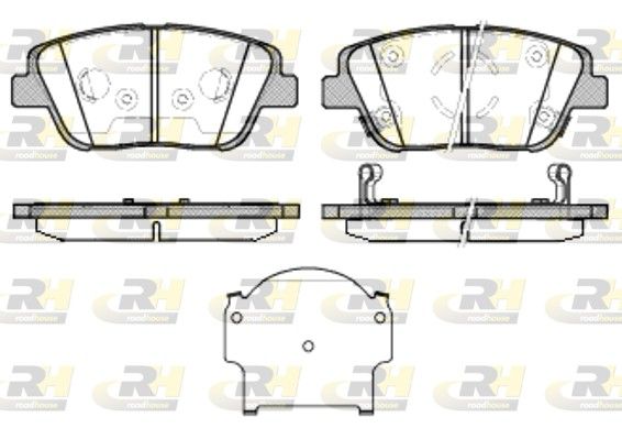 Brake Pad Set, disc brake HYUNDAI - 58101-3QA10
