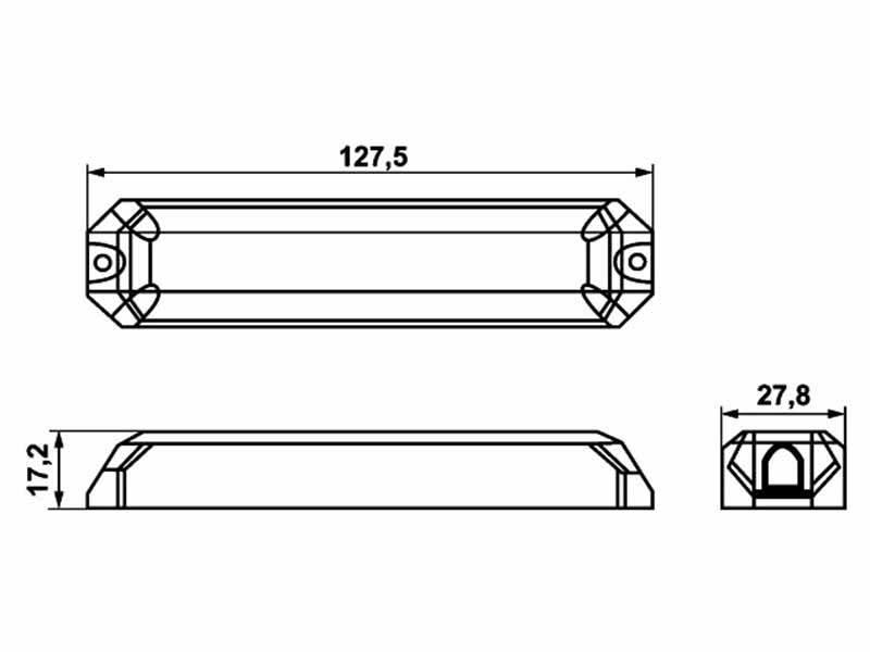 Strobe-type Beacon Pinnapeal.paigald. R65, 10-30V