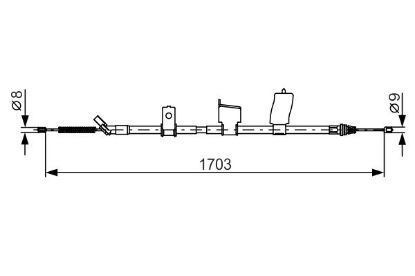 Cable Pull, parking brake -