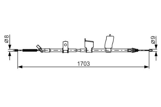 Cable Pull, parking brake -