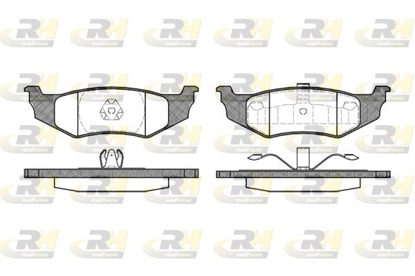 Brake Pad Set, disc brake CHRYSLER - 05018208AA