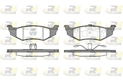 Brake Pad Set, disc brake CHRYSLER - 05018208AA