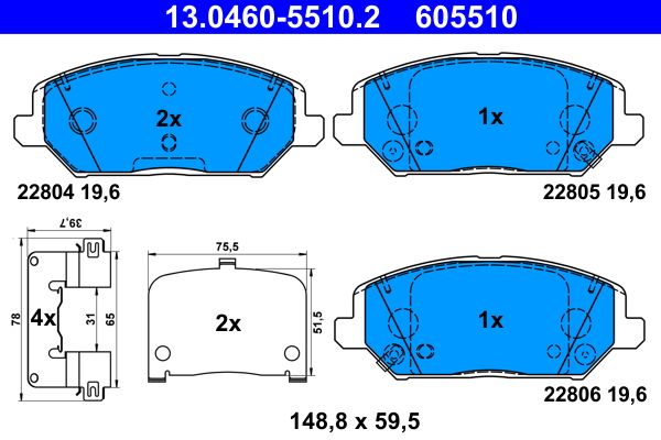 Brake Pad Set, disc brake -