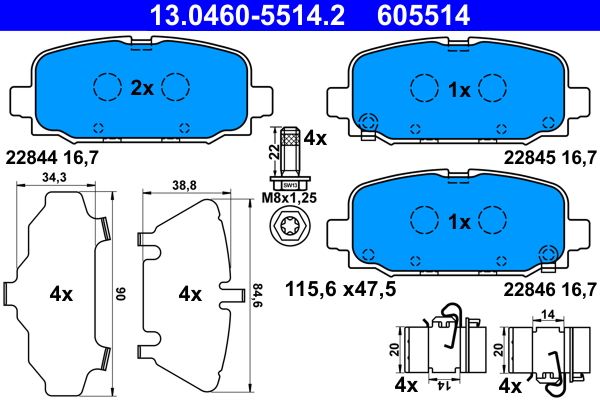 Brake Pad Set, disc brake -