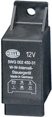 Relay, wipe/wash interval -