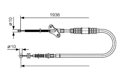 Cable Pull, parking brake -