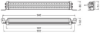 Spotlight LEDriving®LIGHTBAR VX500-CB, 55W, Ref. 17,5. 582mm