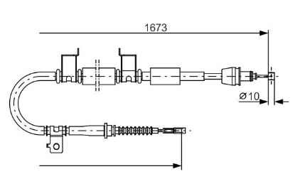 Cable Pull, parking brake -