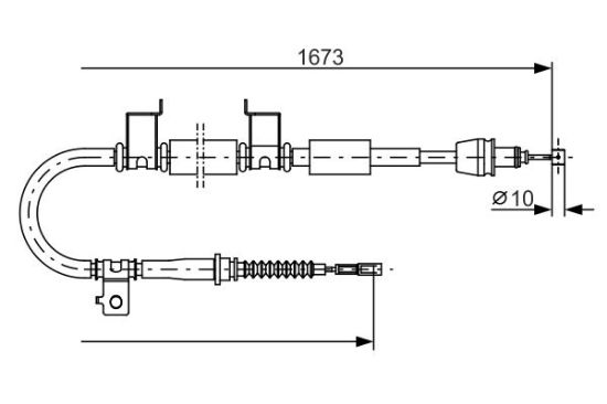 Cable Pull, parking brake -