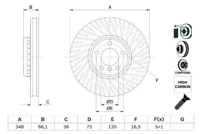 Brake Disc BMW - 34 11 6 785 670 - PAREM