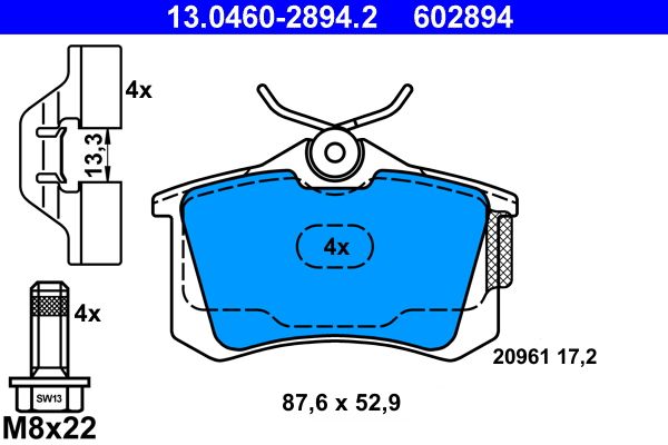 Brake Pad Set, disc brake -