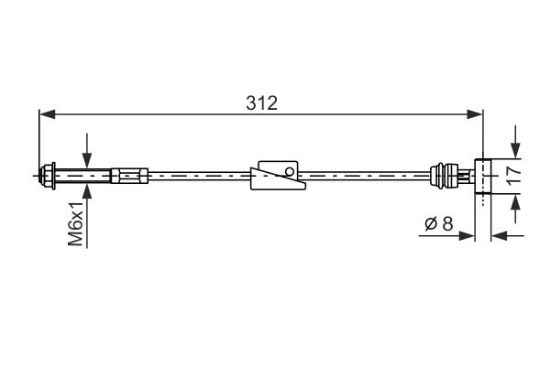 Cable Pull, parking brake -