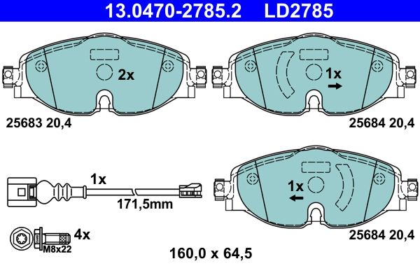 Brake Pad Set, disc brake -