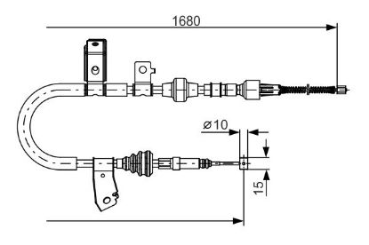 Cable Pull, parking brake -