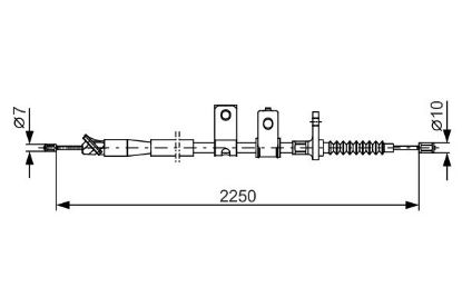 Cable Pull, parking brake -