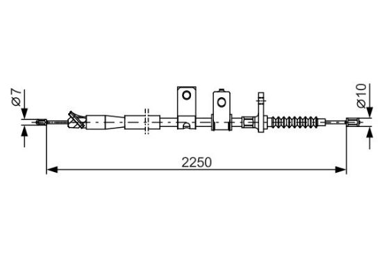 Cable Pull, parking brake -