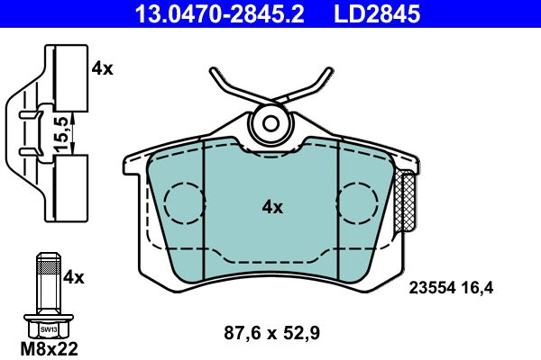 Brake Pad Set, disc brake -