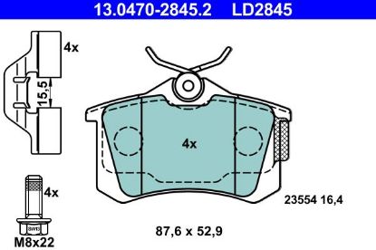 Brake Pad Set, disc brake - Brake Pad Set, disc brake -