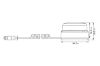 Strobe-type Beacon Magnetiga, R65, ADR, 10-30V