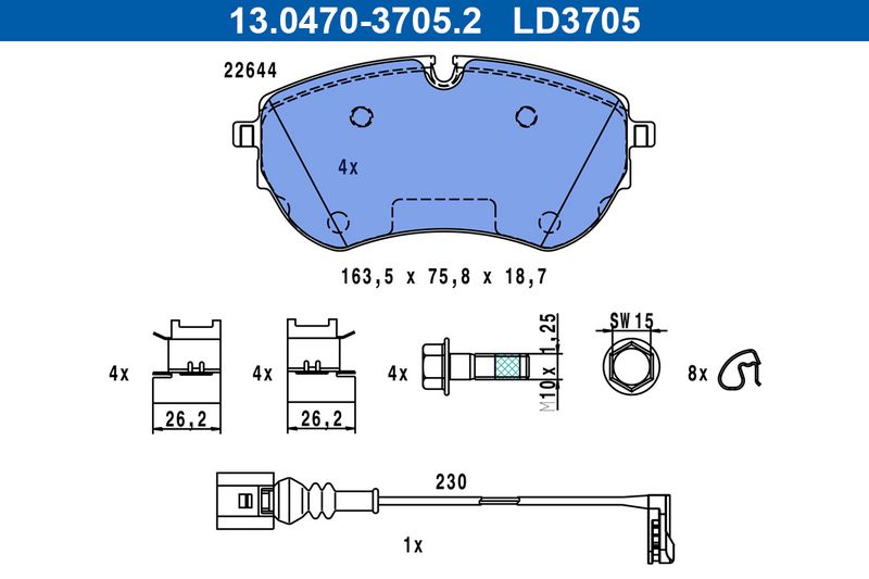 Brake Pad Set, disc brake -