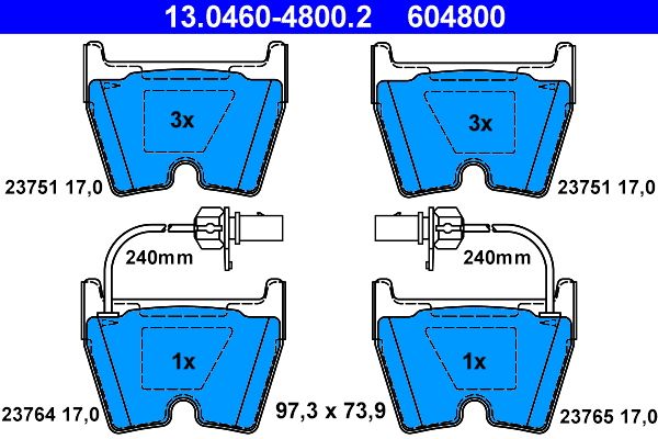 Brake Pad Set, disc brake -