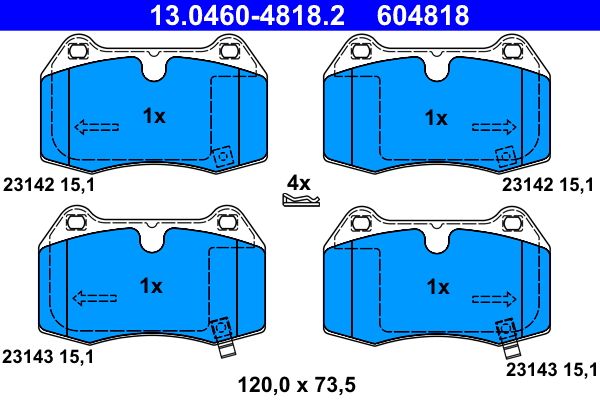 Brake Pad Set, disc brake -