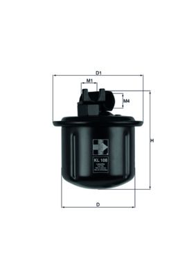 Fuel Filter G6826 - Honda Accord 90-96