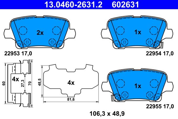 Brake Pad Set, disc brake -
