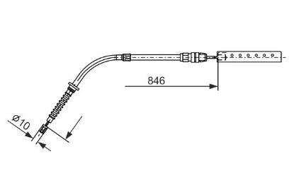 Cable Pull, parking brake -
