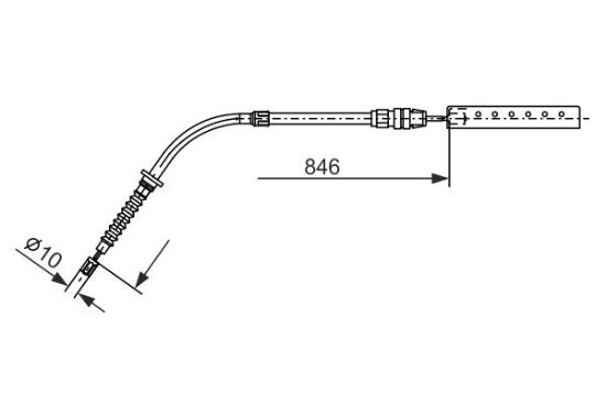 Cable Pull, parking brake -