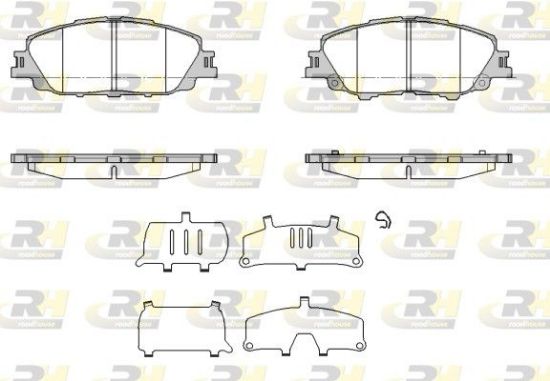 Brake Pad Set, disc brake TOYOTA PRIUS 01/16- 446512670
