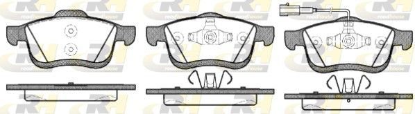 Brake Pad Set, disc brake GENERAL MOTORS - 1605164 Brake Pad Set, disc brake GENERAL MOTORS - 1605164