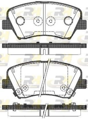 Brake Pad Set, disc brake KIA - 58101-A7A00