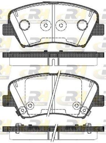 Brake Pad Set, disc brake KIA - 58101-A7A00