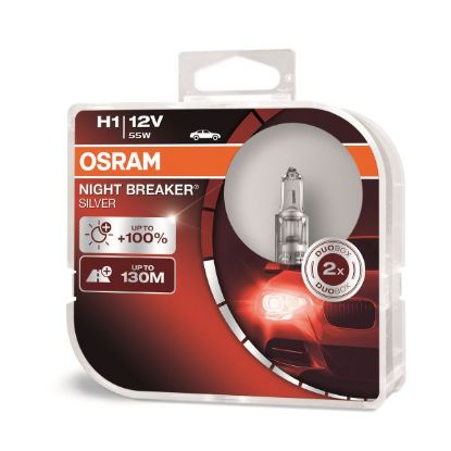 Bulb, spotlight H1 Night Breaker Silver 2tk.