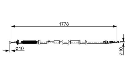Cable Pull, parking brake -