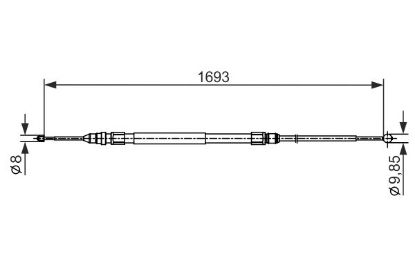 Cable Pull, parking brake -