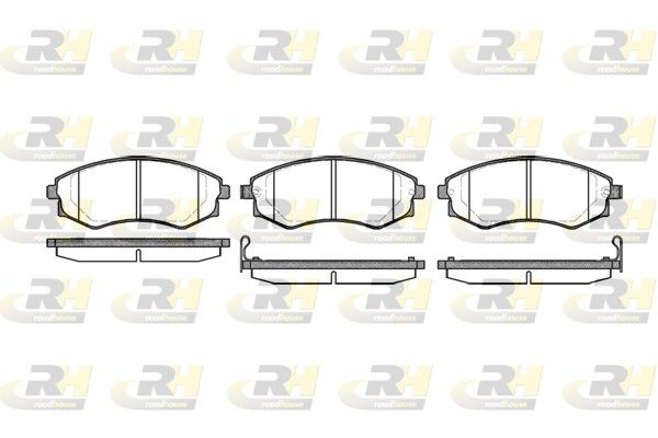 Brake Pad Set, disc brake Hyundai ELANTRA,SONATA 98-02