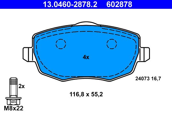 Brake Pad Set, disc brake -