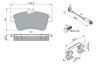 Brake Pad Set, disc brake MERCEDES-BENZ - 169 420 19 20