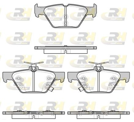 Brake Pad Set, disc brake SUBARU - 26696-AL000