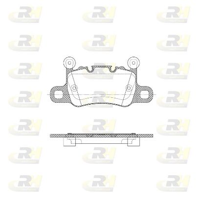 Brake Pad Set, disc brake Porsche Cayanne 19-