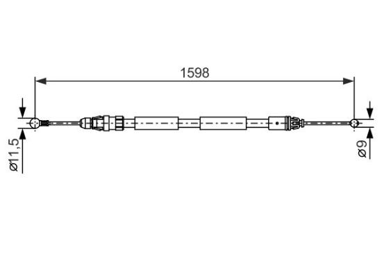 Cable Pull, parking brake RENAULT - 77 01 312 836