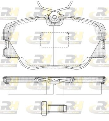 Brake Pad Set, disc brake Mercedes E-klass W124 84-93 e